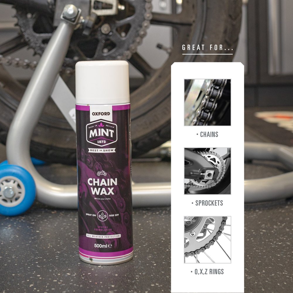 Oxford Mint OC212 Motorcycle Chain Wax Spray 500ml