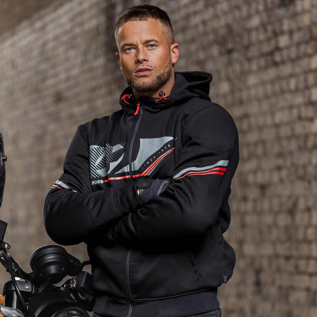 Oxford Super Hoodie 2.0 Mens Armoured Jacket Sports Black