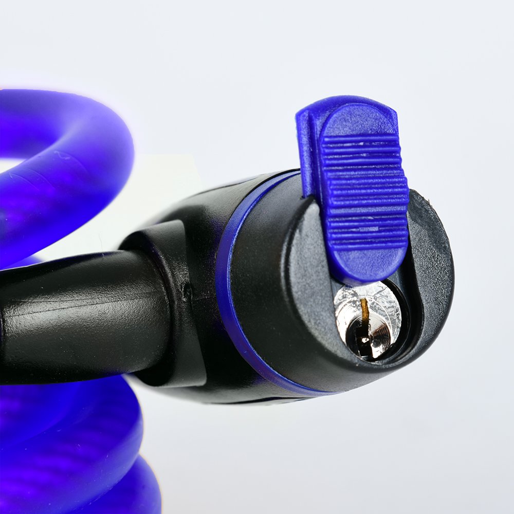 Oxford OF245 Motorcycle Bicycle Cable Lock Security Locks 12mm x 1.8M Blue