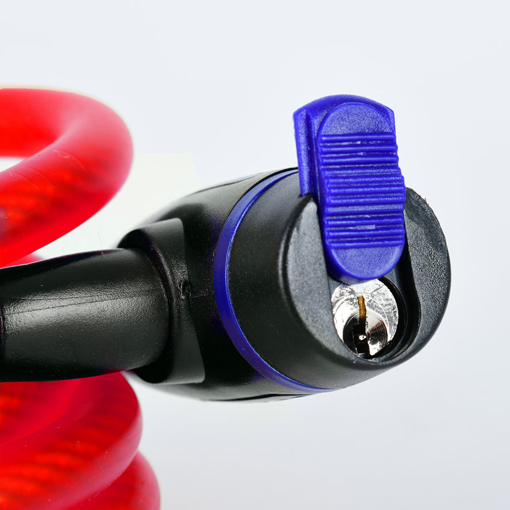 Oxford OF249 Motorcycle Bicycle Cable Lock Security Locks 12mm x 1.8M Red