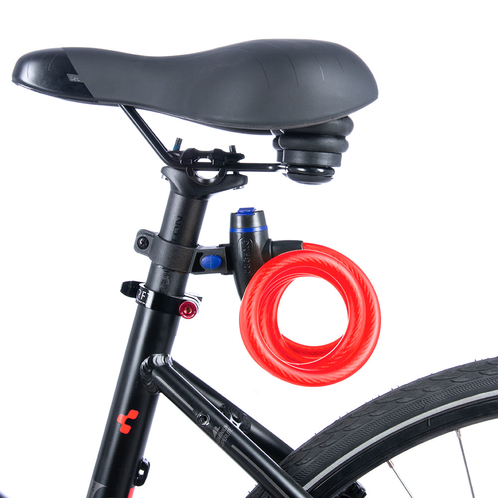 Oxford OF249 Motorcycle Bicycle Cable Lock Security Locks 12mm x 1.8M Red
