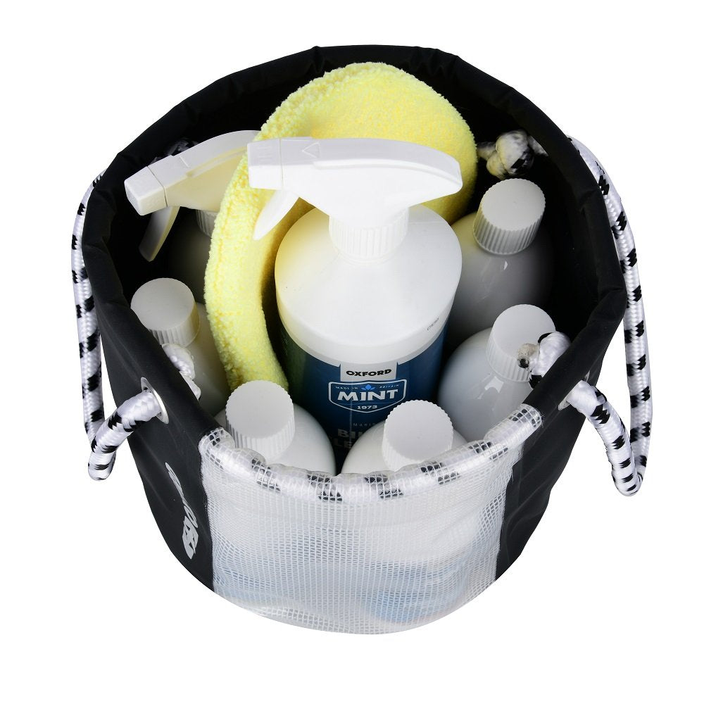 Oxford OX260 Motorcycle Bucket Bag Black For Workshop Cleaning Products 12 Litres