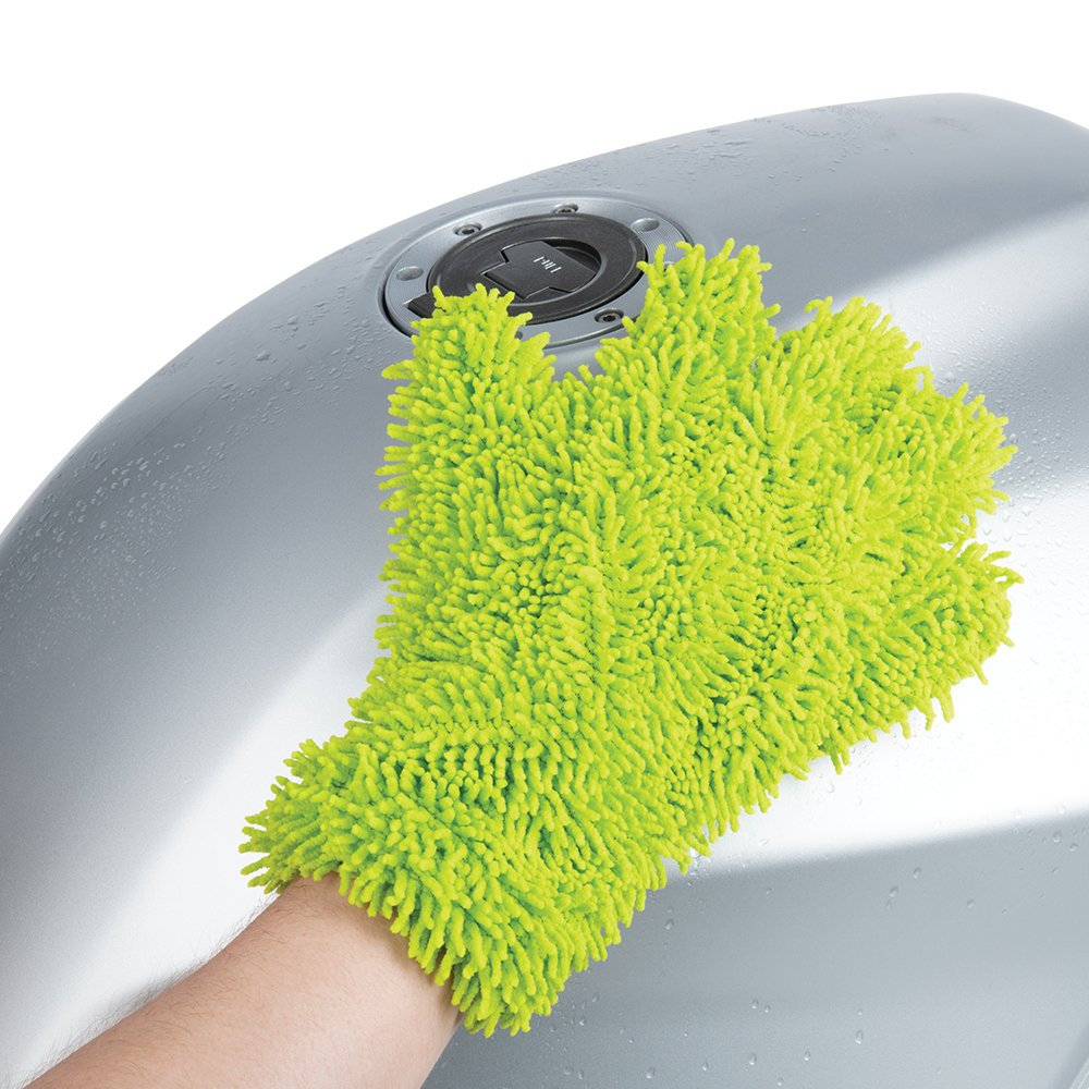Oxford OX261 Motorcycle Cleaning Microfibre Noodle Wash Glove Green