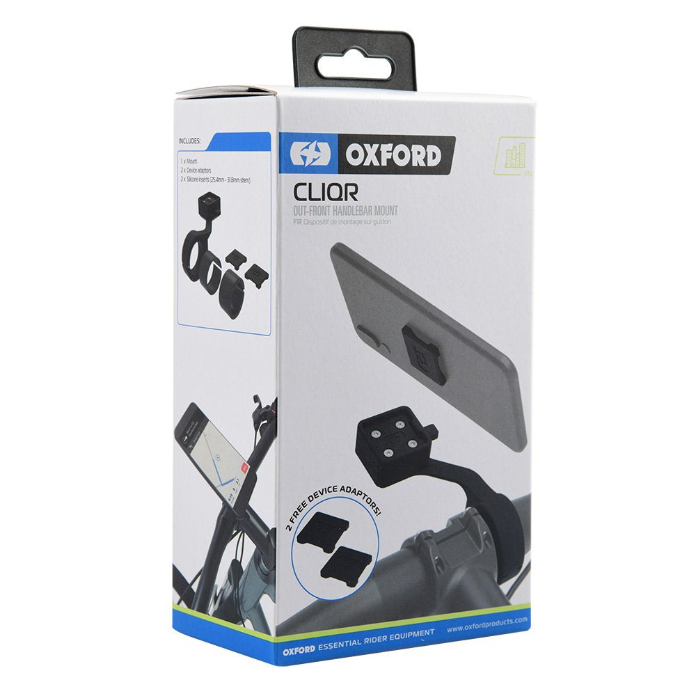 Oxford OX841 Bicycle CLIQR Universal Out-Front Handlebar Phone Mount