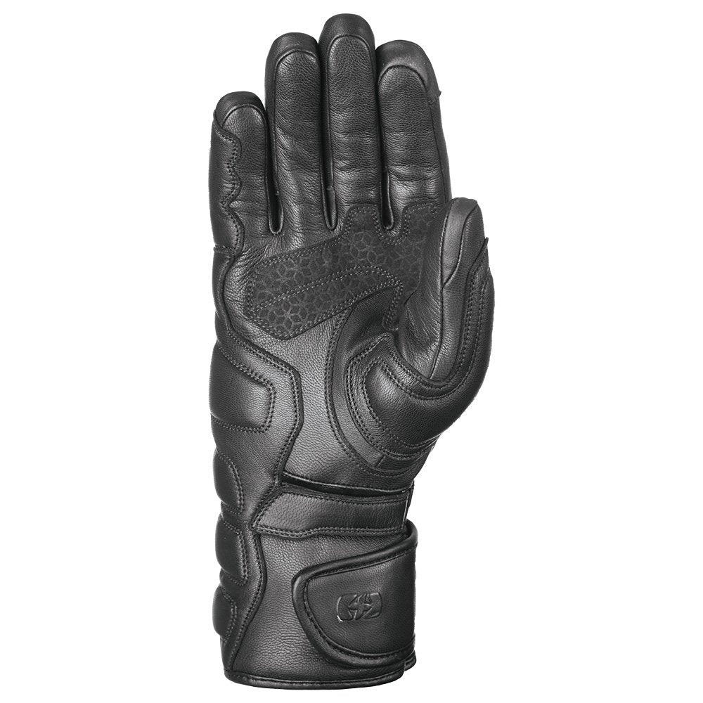 Oxford Hamilton Waterproof Leather Motorcycle Gloves Black