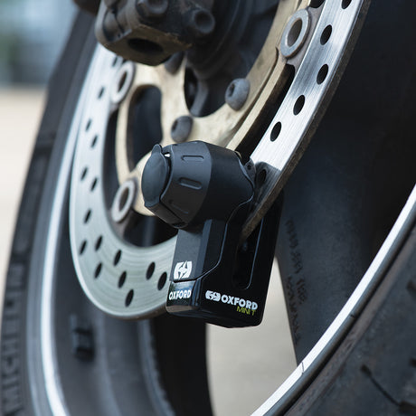 Oxford LK292 Mini T Motorcycle Scooter Disc Lock Security Black