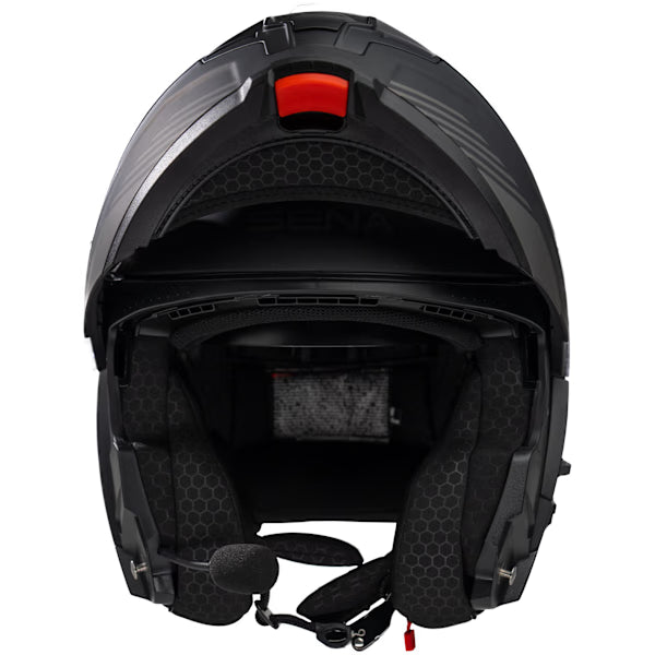 Sena Specter Smart Mesh Intercom Motorcycle Flip Front Helmet Black