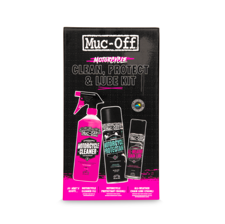 Muc-Off Motorcycle Cleaner Protectant All Weather Chain Lube Kit V2