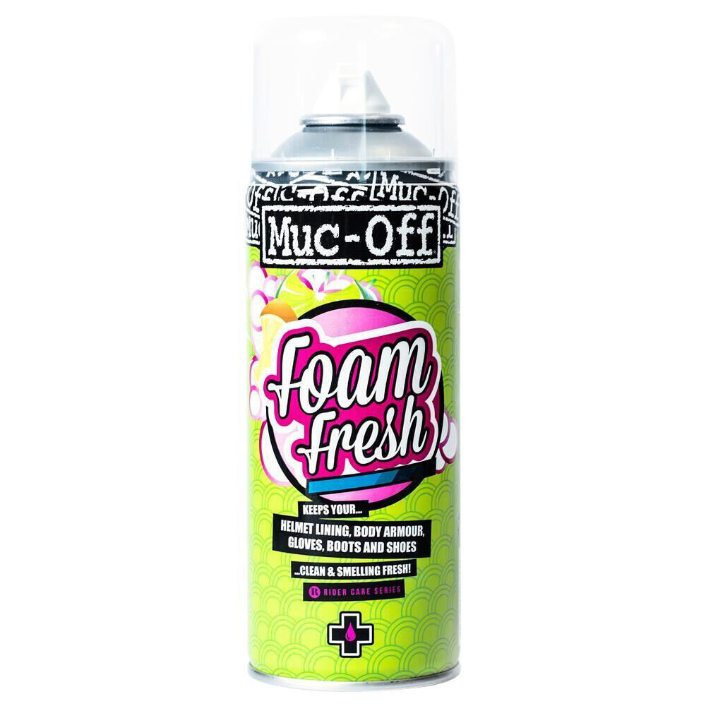 Muc-Off Motorcycle Helmet Care Kit V2 Foam Fresh Visor Cleaner Anti-Fog Cloth