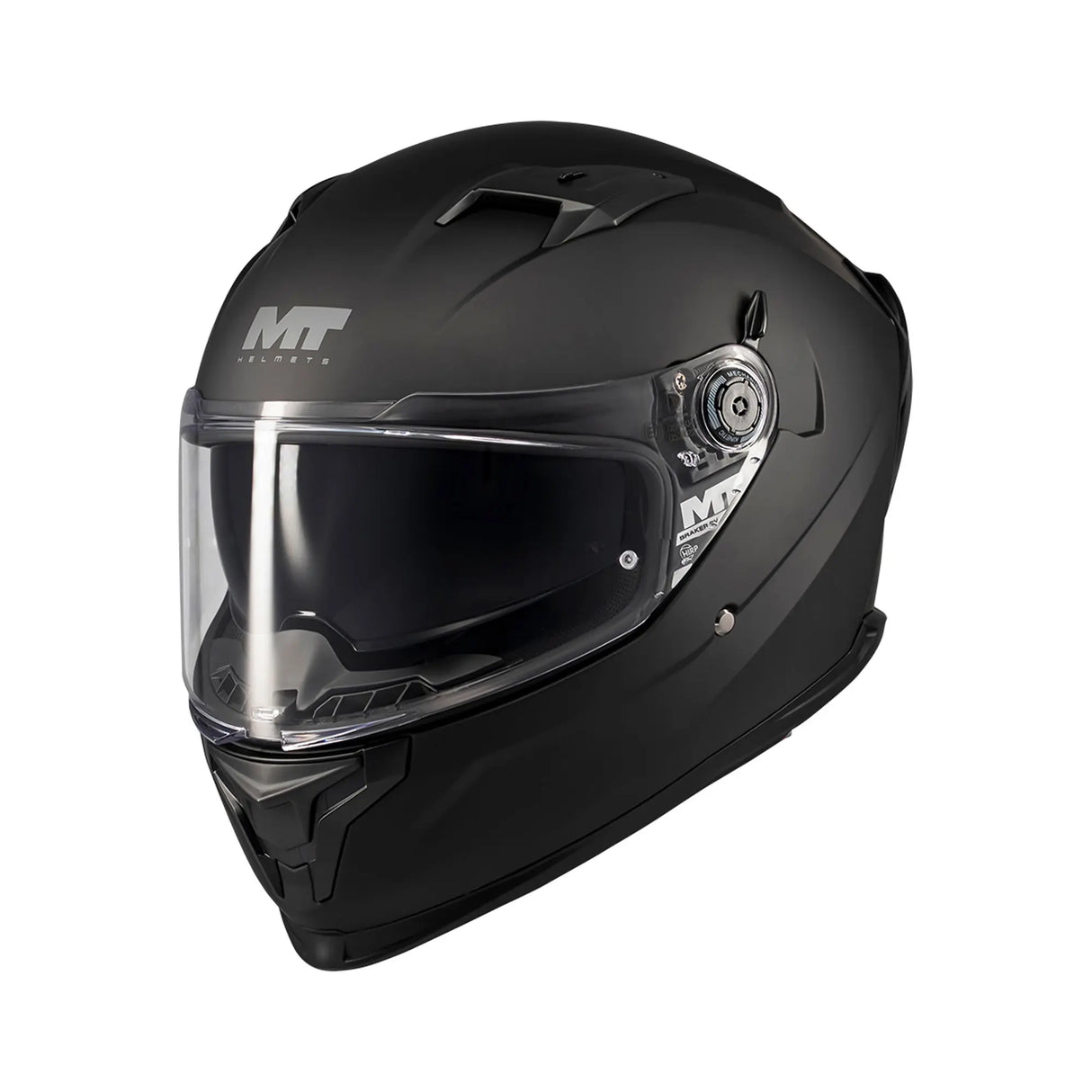 MT Braker SV Pure Motorcycle Full Face Helmet Matt Black