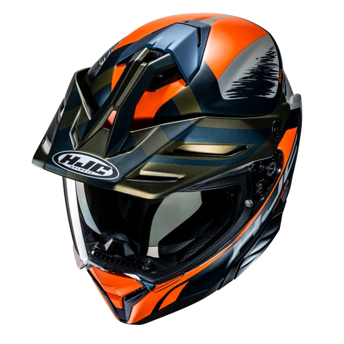 HJC RPHA 60 Quid Helmet Adventure Motorcycle Helmet Orange Black