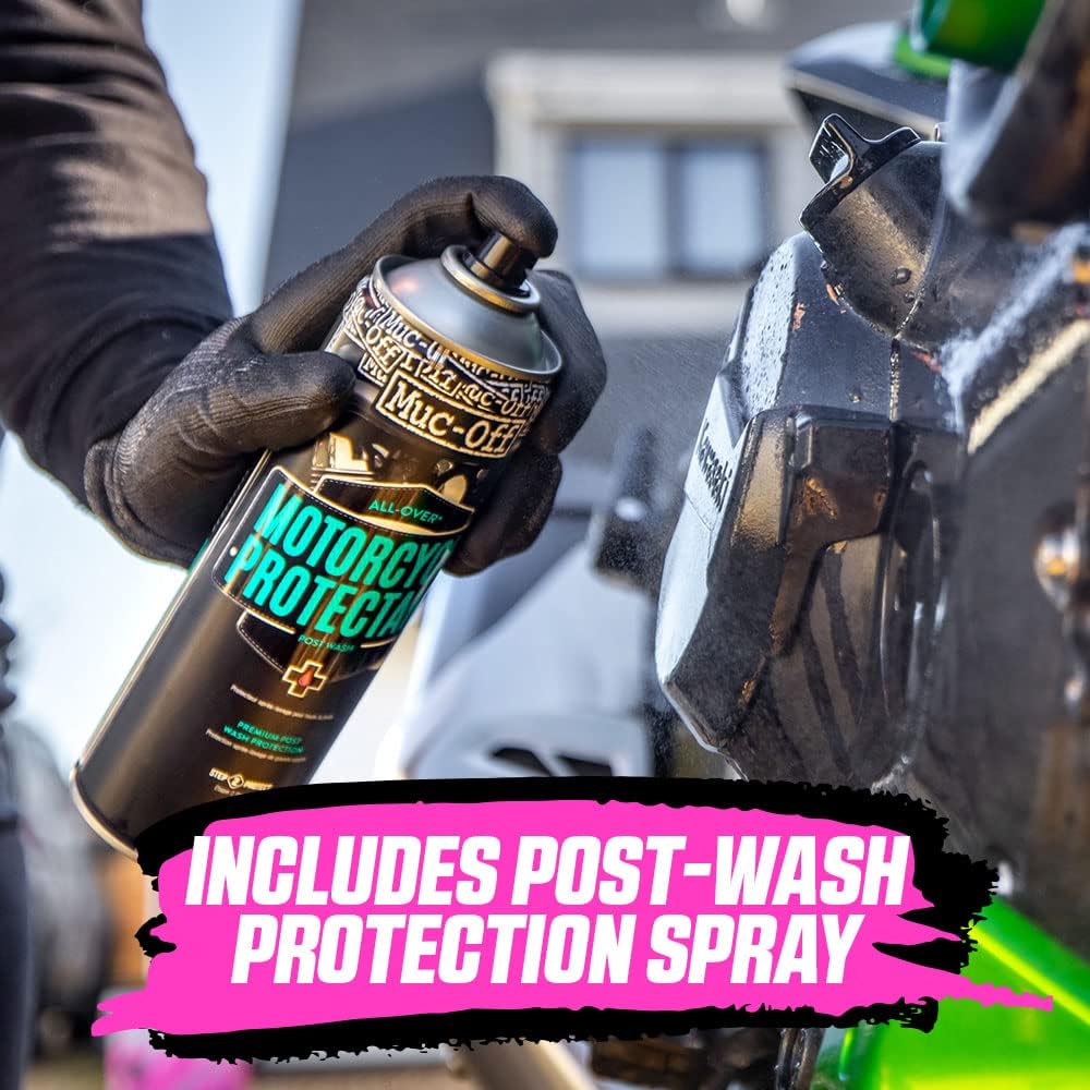 Muc-Off 625 Motorcycle Care Kit Duo Pack Protectand and Cleaner Bundle