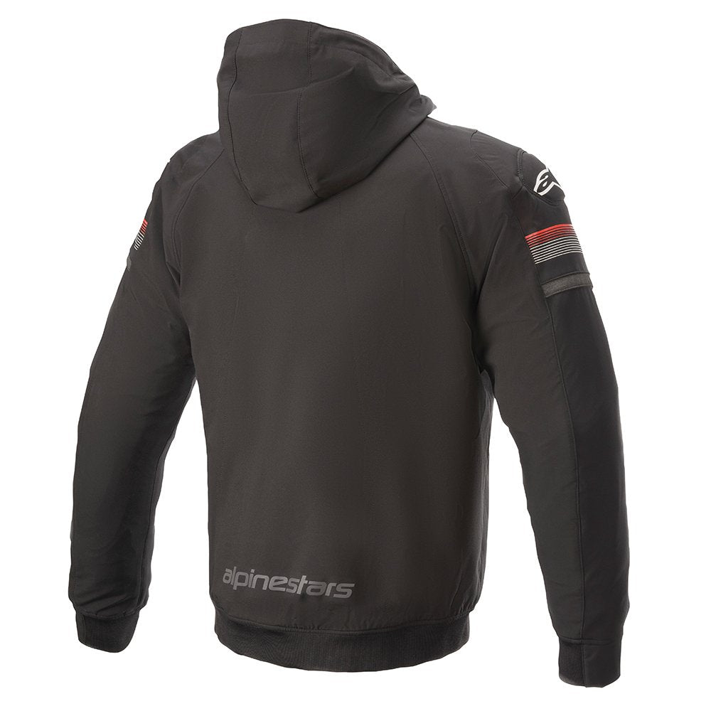 Alpinestars Sektor v2 Tech Armoured Hoodie Black Bright Red Jacket