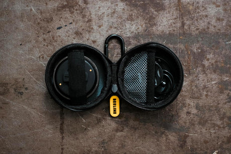 Moto II Carry Case Durable EVA Protective Hard Case with Padded Interior & Carabiner Clip