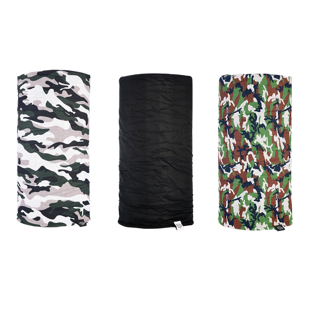 Oxford Comfy Neck Tube Base Layers Camo Black 3 Pack