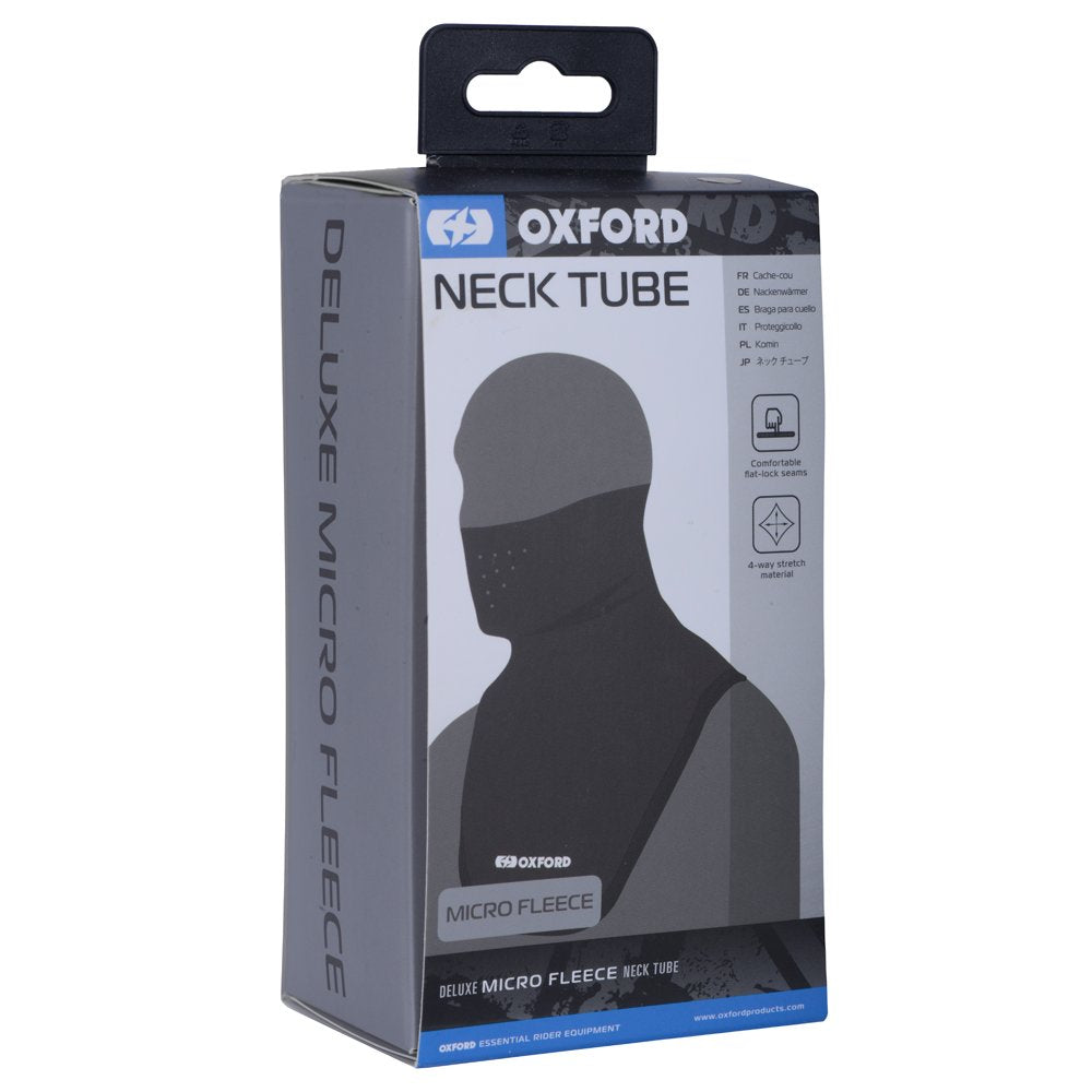 Oxford Deluxe Motorcycle Neck Tube Micro Fleece Black
