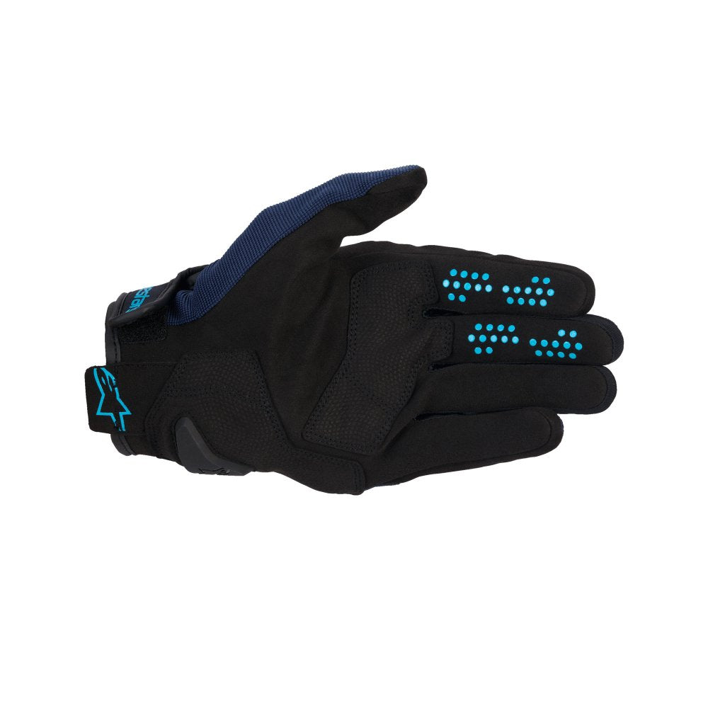 Alpinestars Chrome V2 Motorcycle Gloves Dark Blue Hawaiian Ocean