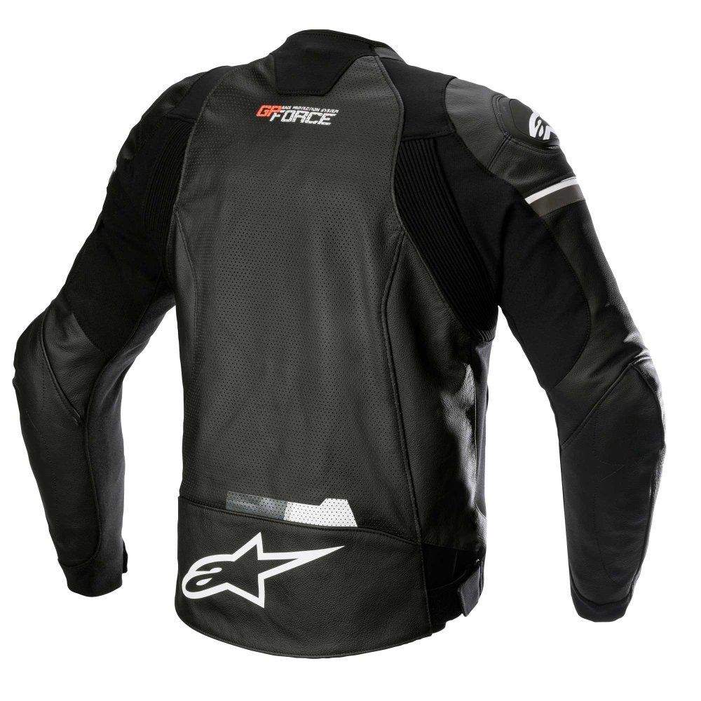 Alpinestars Gp Force Armoured Motorcycle Leather Jacket Airflow Black