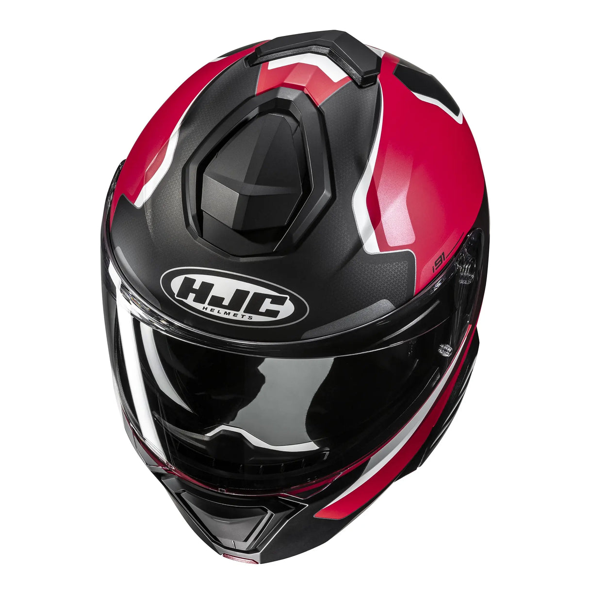 HJC I91 Felio Motorcycle Flip Front Helmet Red