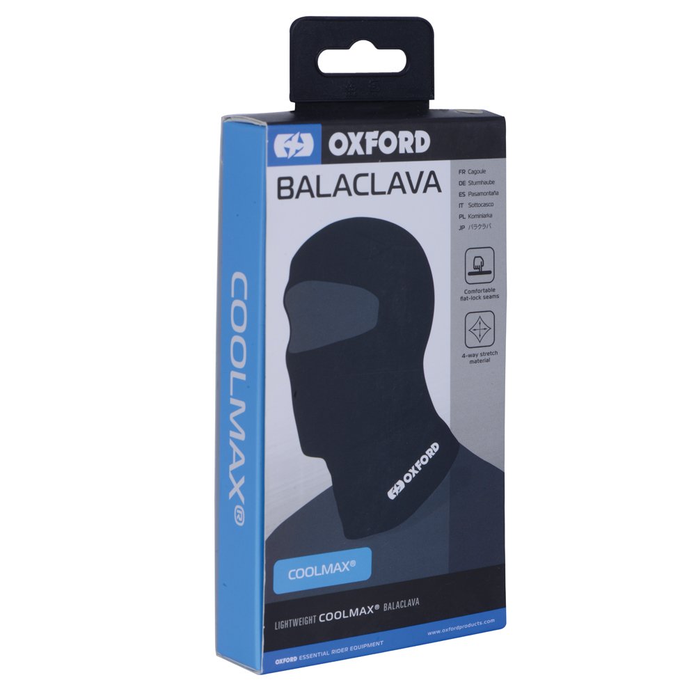Oxford Coolmax Motorcycle Balaclava Black