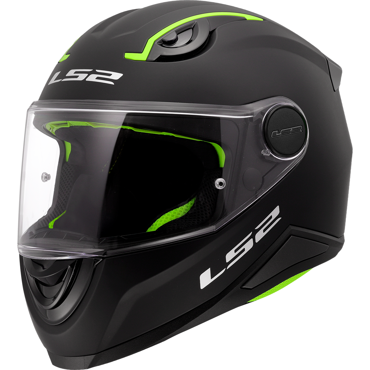LS2 FF812 KID Solid Matt Black Junior Kids Motorcycle Helmet