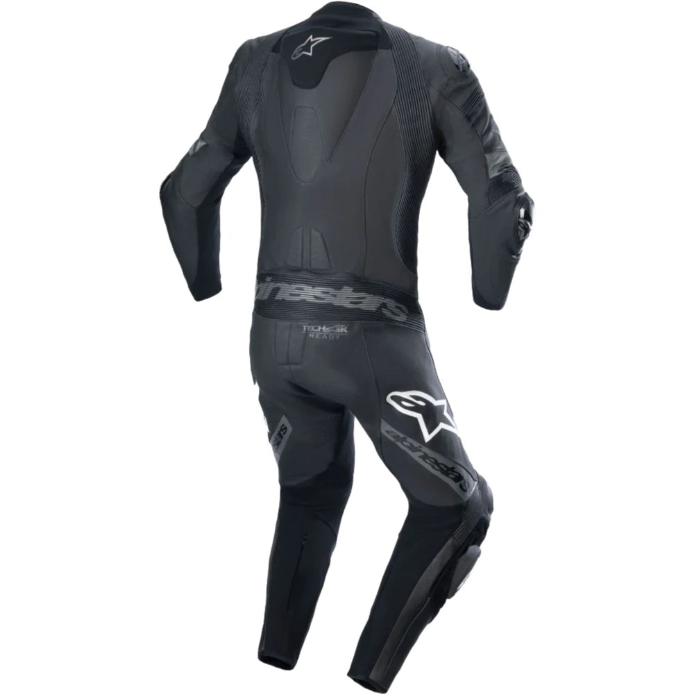 Alpinestars Missile V2 Ward One Piece Leather Suit Black Metallic Grey