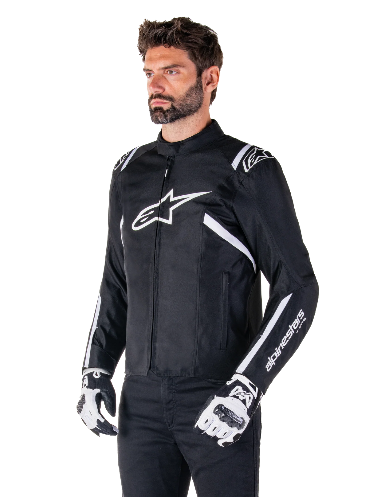 Alpinestars T-SPS V2 Waterproof Men’s Motorcycle Jacket - Black / White