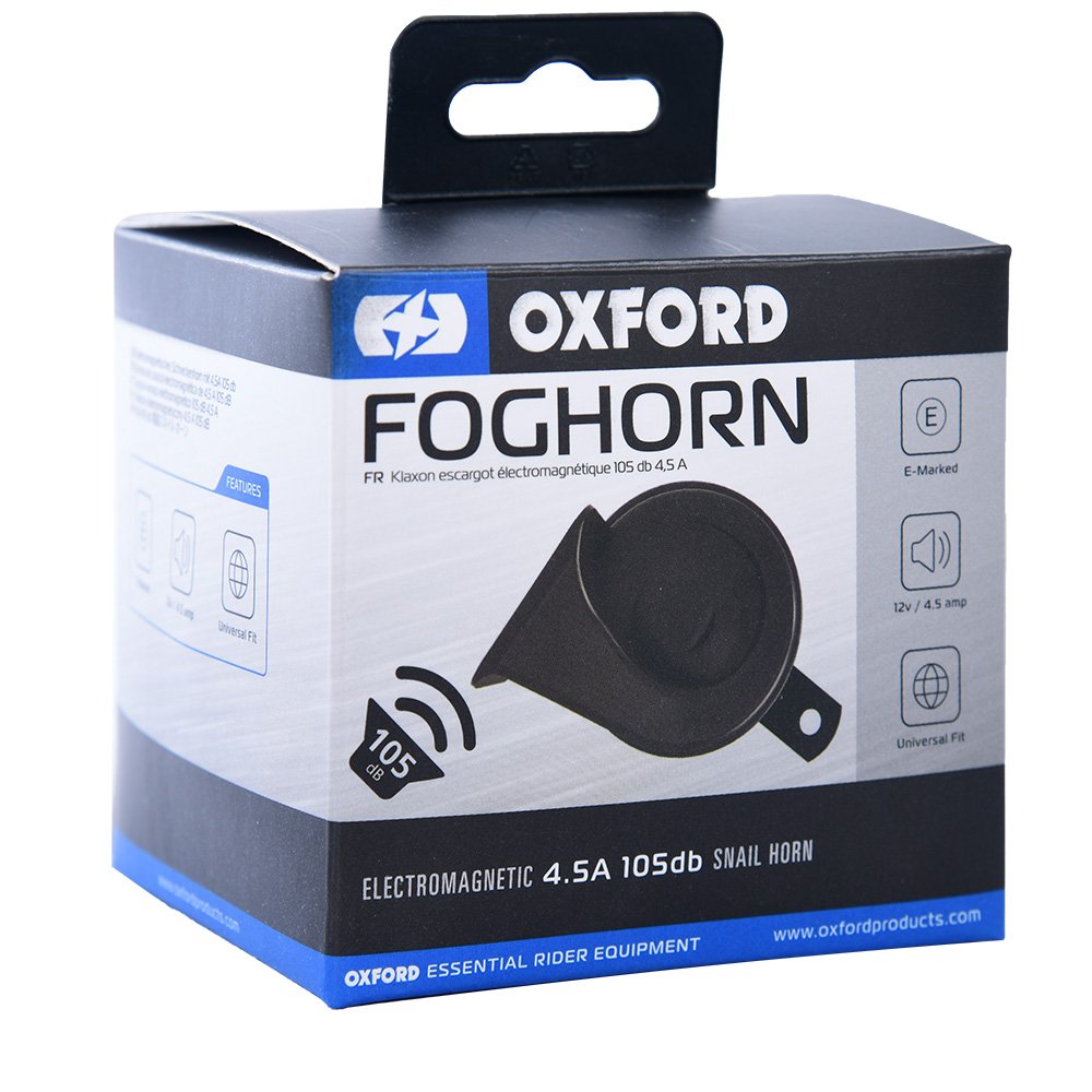 Oxford OX805 Foghorn 12V Motorcycle Horn Black