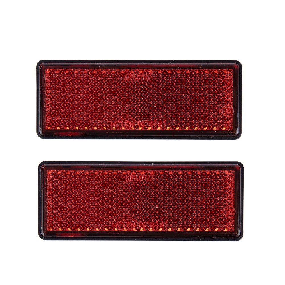 Oxford OX804 Motorcycle Self-Adhesive Reflectors - Rectangular (Pair)