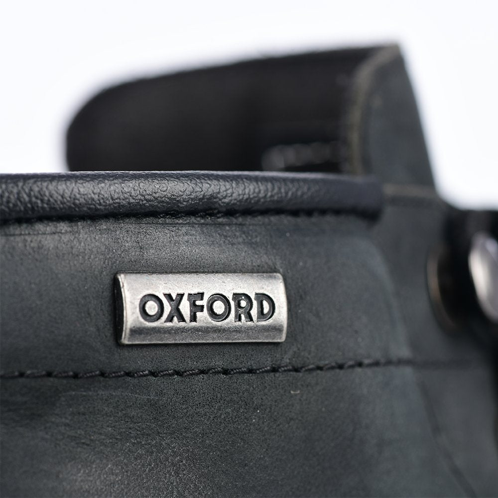 Oxford Hardy Motorcycle Ankle Boots Charcoal