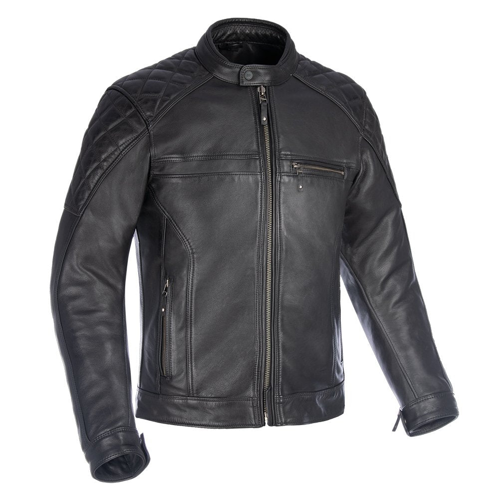 Oxford Route 73 2.0 Leather Motorcycle Jacket Black