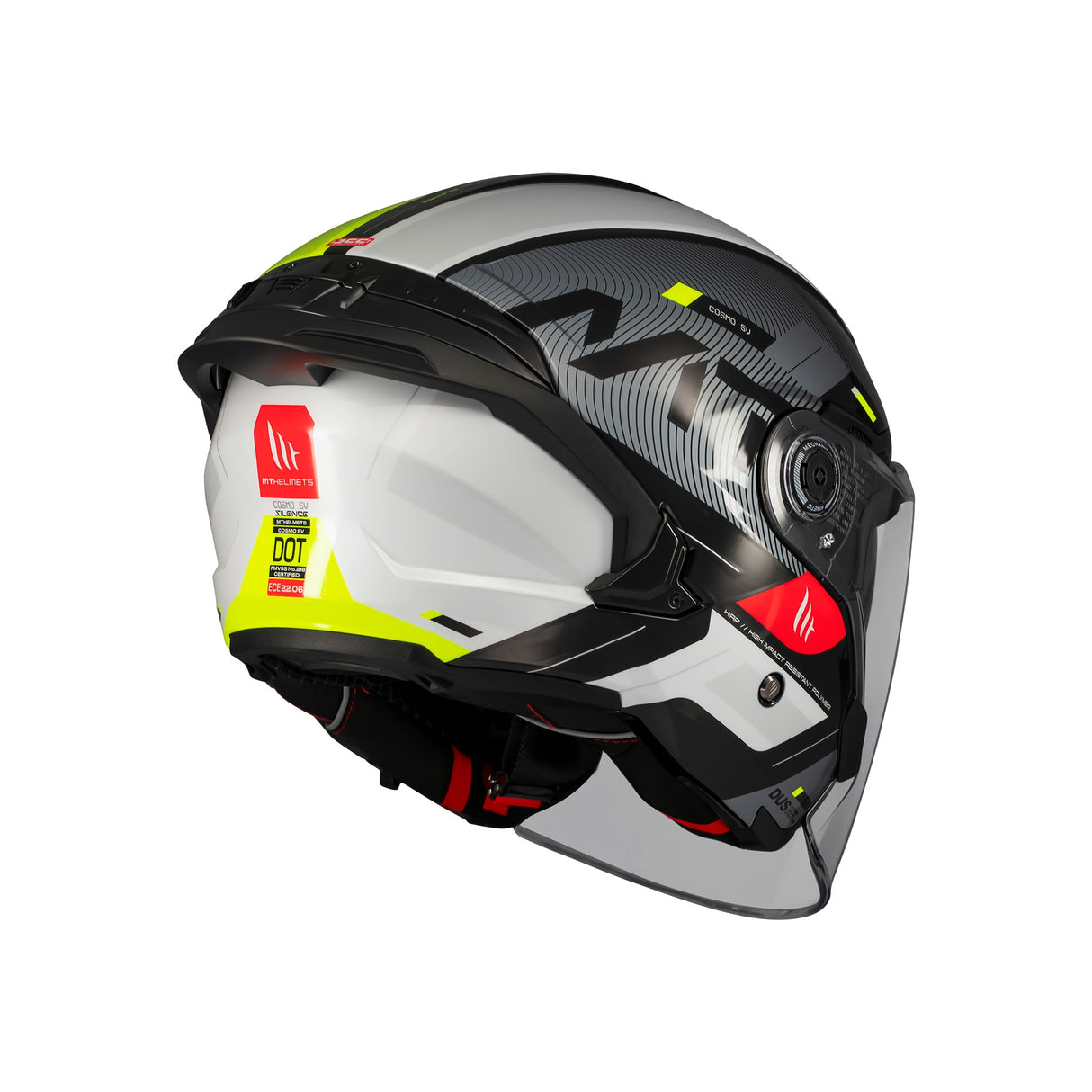MT Cosmo Silence Open Face Helmet Fluo
