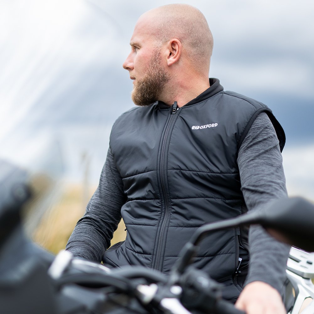 Oxford Advanced Thermal Expedition Motorcycle Mid Layer Gilet Black