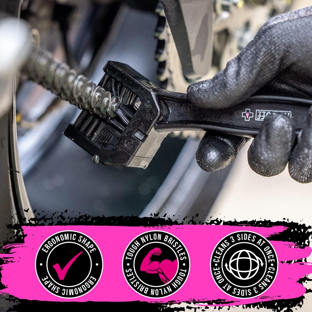 Muc-Off Chain Cleaning Brush Motorcycle Maintenance Accessory