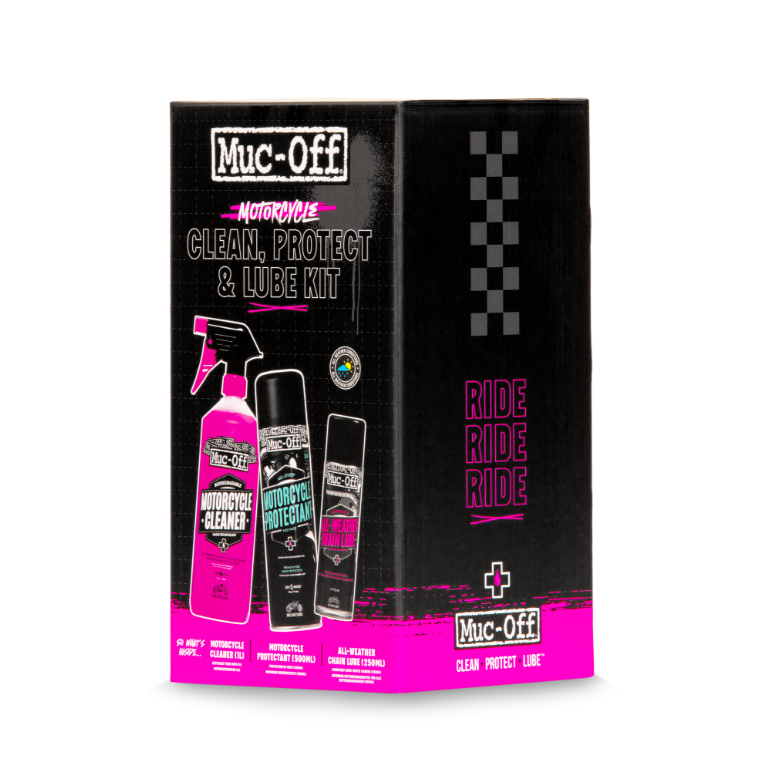 Muc-Off Motorcycle Cleaner Protectant All Weather Chain Lube Kit V2