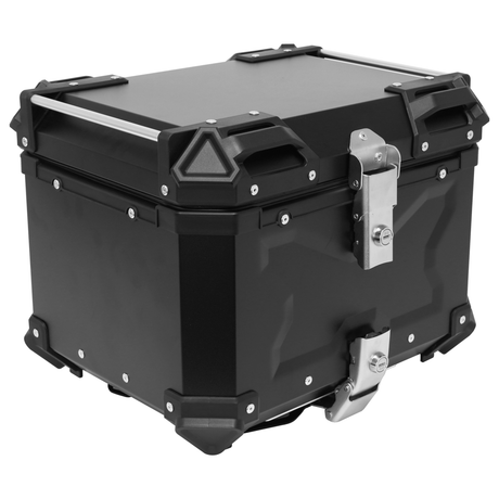 Bike It Rigid Aluminium Luggage Lockable Top Box Universal Fit