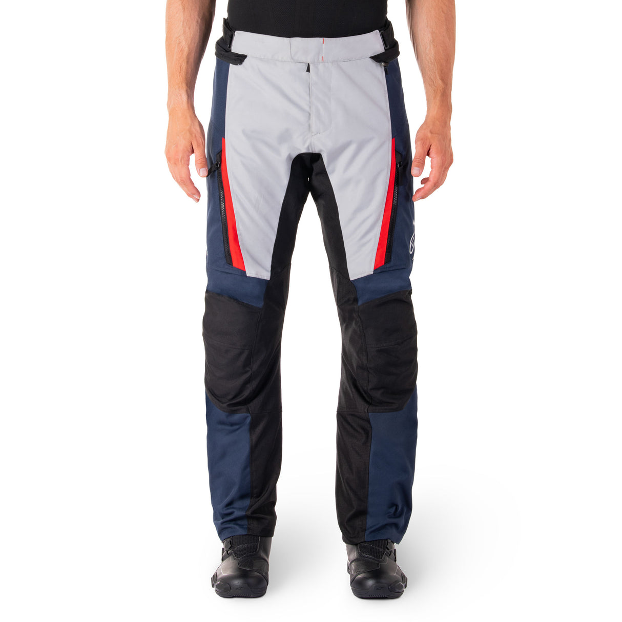 Alpinestars ST-1 Waterproof Armoured Motorcycle Trousers Black Blue Red