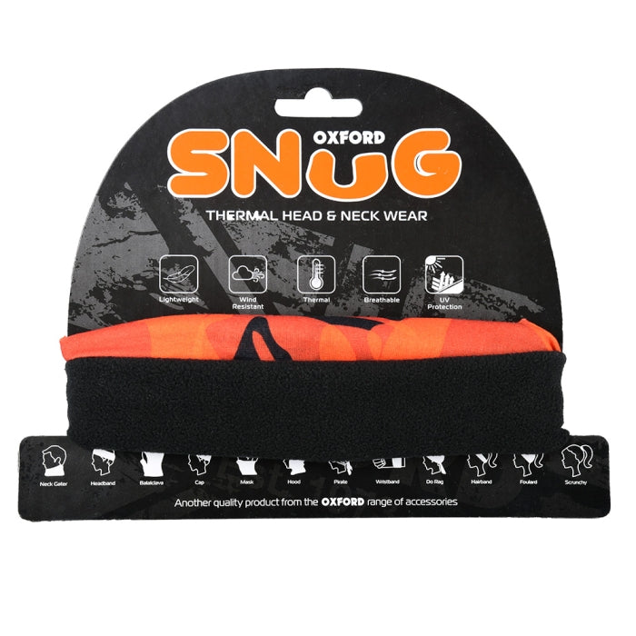 Oxford Snug Neck Tube Base Layers Havoc Orange