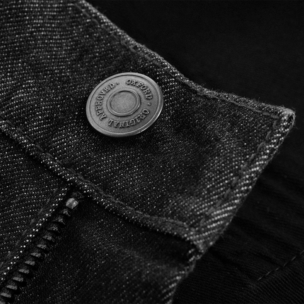 Oxford Original Approved AA Dynamic Men's Motorcycle Jeans Straight Black