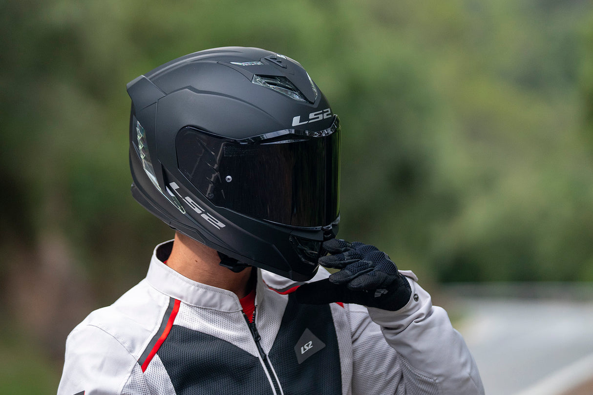 LS2 FF818 Storm III Solid Matt Black Motorcycle Helmet
