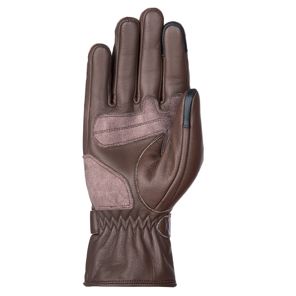 Oxford Holton 2.0 Leather Motorcycle Gloves Brown
