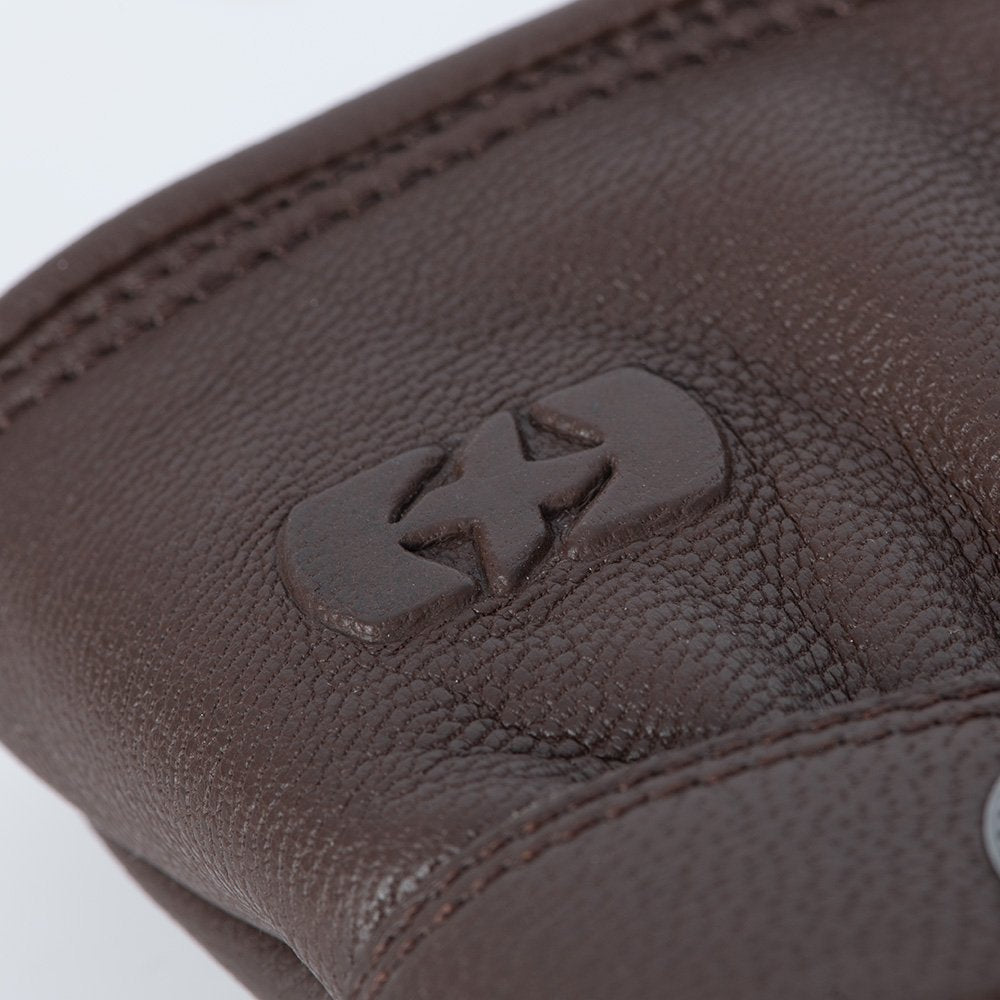 Oxford Holton 2.0 Leather Motorcycle Gloves Brown
