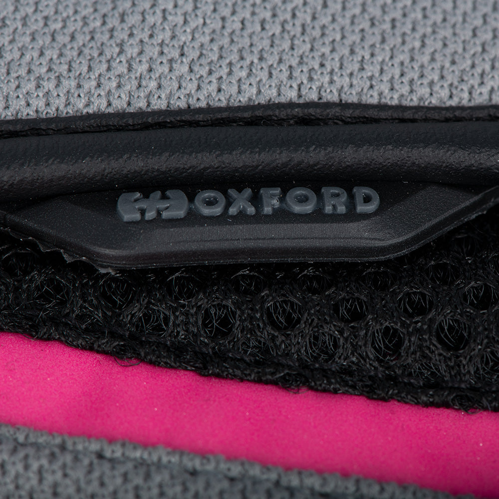 Oxford Brisbane Women's Motorcycle Gloves Grey/Pink/Black