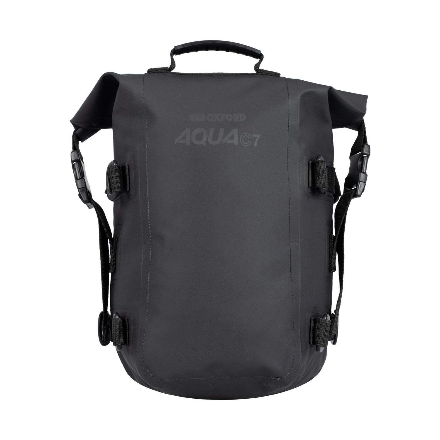 Oxford Aqua C7 Motorcycle Crash Bar Bag Motorbike Waterproof Roll Pack 7L Black