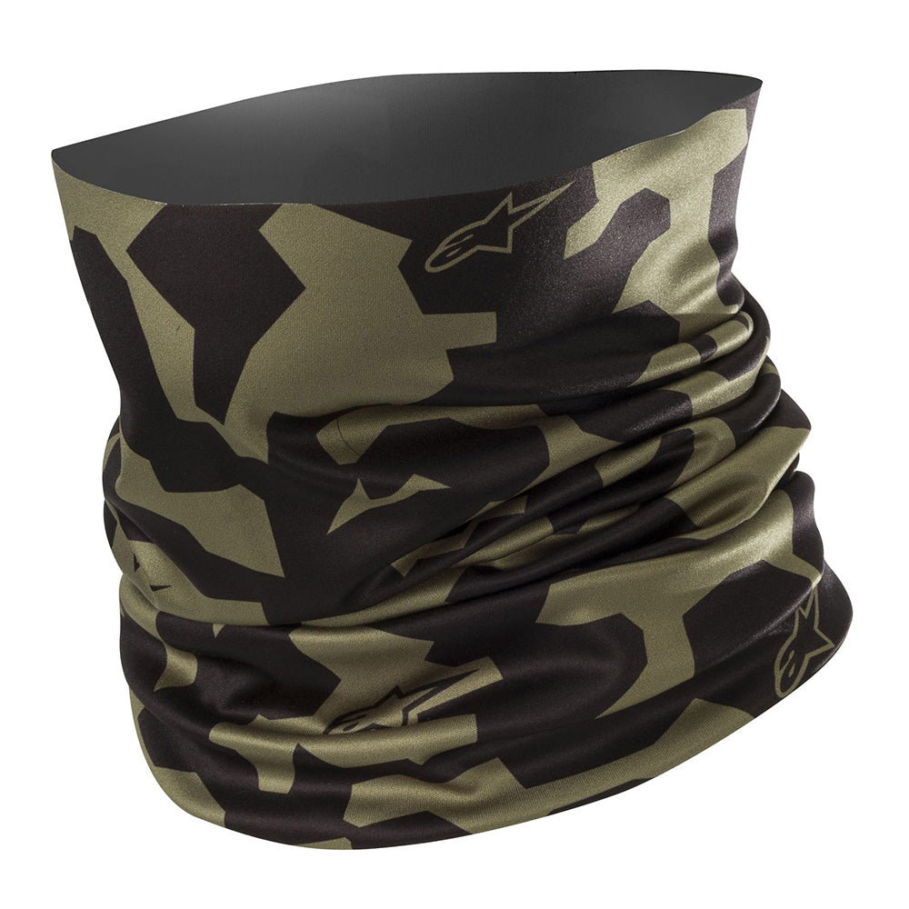 Alpinestars Neck Tube Base Layers Black Green Camo
