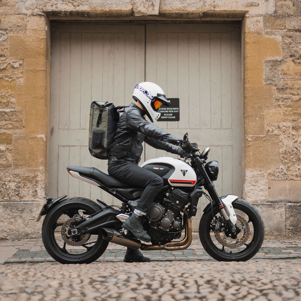 Oxford Aqua B-25 Waterproof Motorcycle Motorbike BackPack 25L Black/Fluo