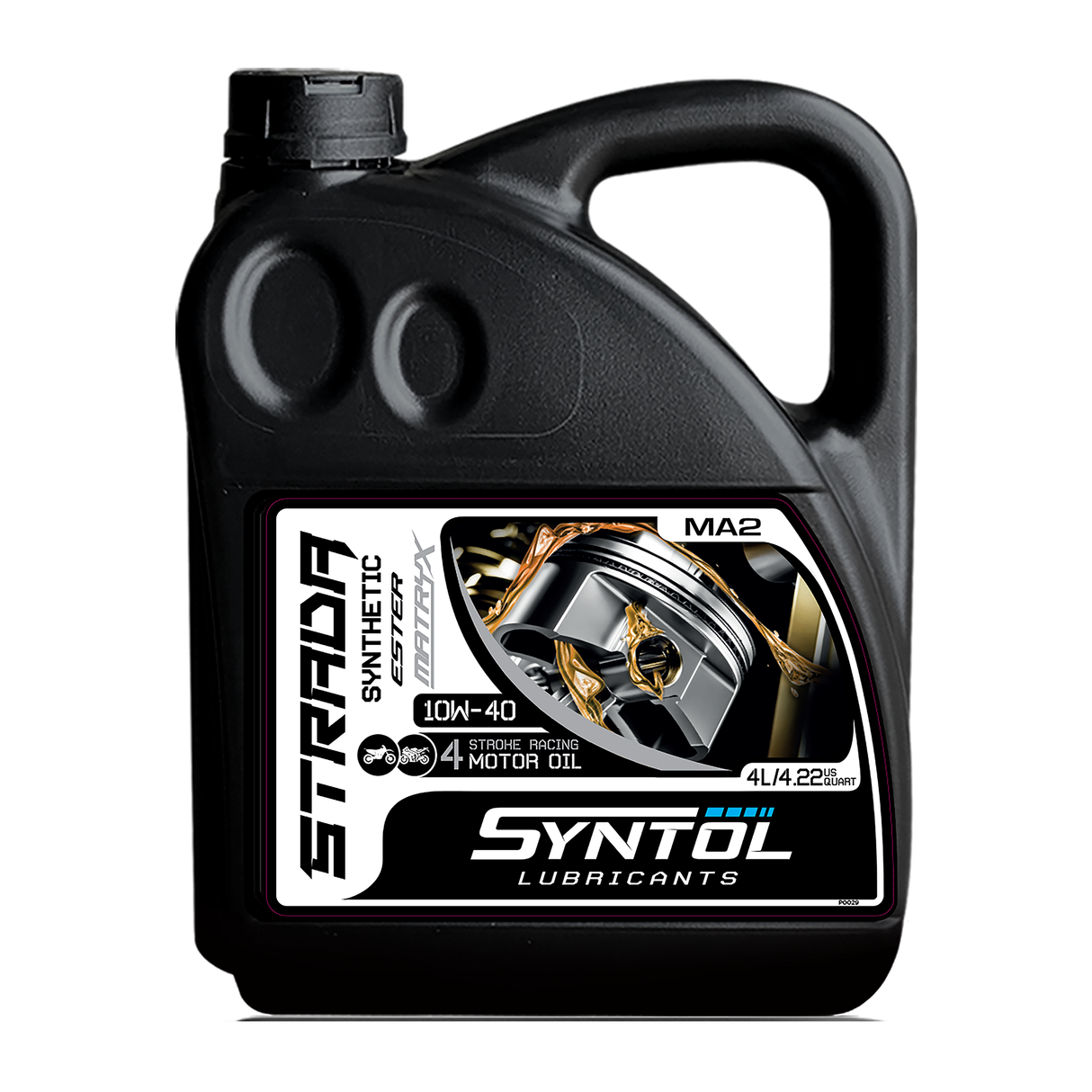 Syntol Strada 4T 10W-40 Synthetic Motorcycle Oil 4 Litre