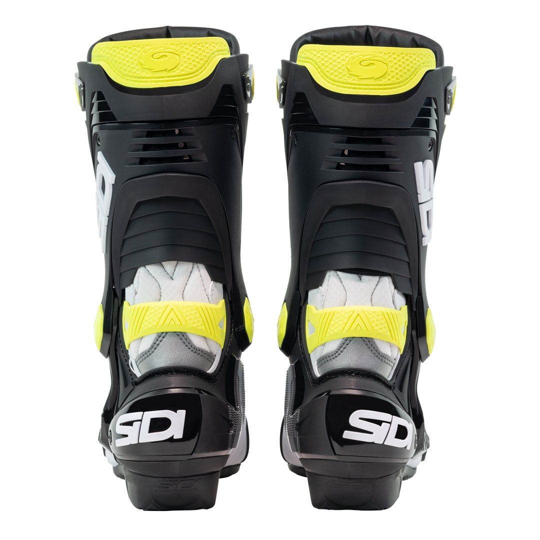 Sidi Rex CE Motorcycle Boots White Black Yellow
