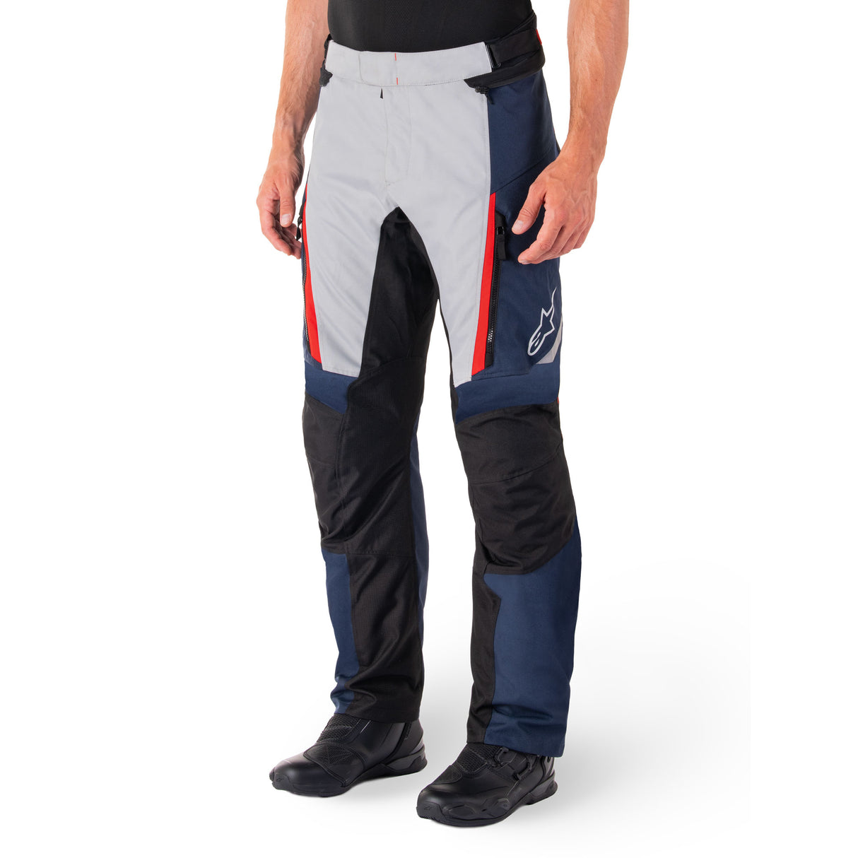 Alpinestars ST-1 Waterproof Armoured Motorcycle Trousers Black Blue Red