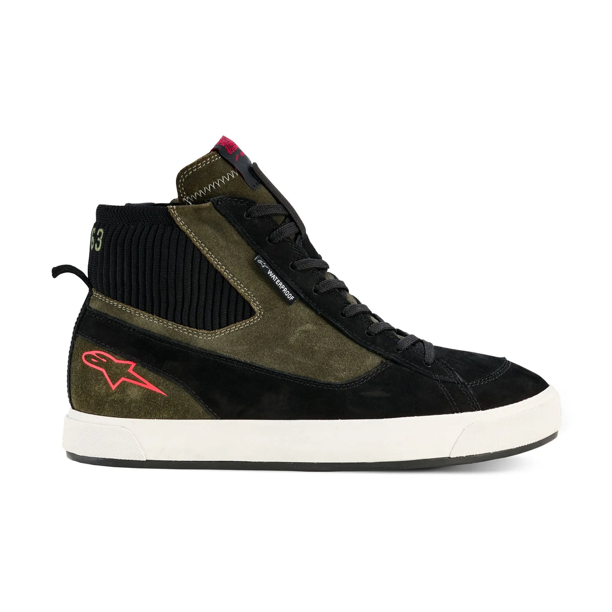 Alpinestars Stated Waterproof Men’s Motorcycle Shoes Military Green Black